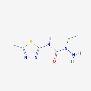 1-Ethyl-N-(5-methyl-1,3,4-thiadiazol-2-yl)hydrazine-1-carboxamide