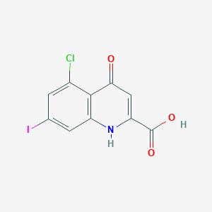 5-Chloro-7-iodo-4-oxo-1,4-dihydroquinoline-2-carboxylic acid