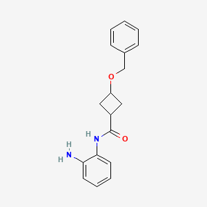 molecular formula C18H20N2O2 B8633739 N-(2-aminophenyl)-3-(benzyloxy)cyclobutanecarboxamide 