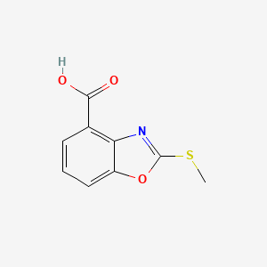 molecular formula C9H7NO3S B8633762 2-(Methylthio)benzoxazole-4-carboxylic acid 