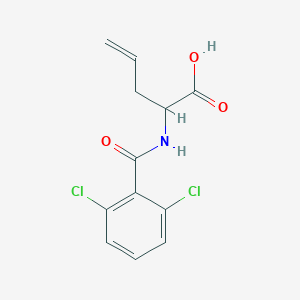 molecular formula C12H11Cl2NO3 B8633773 2-(2,6-Dichlorobenzamido)pent-4-enoic acid 