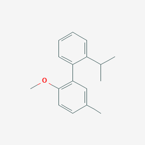 molecular formula C17H20O B8633775 2-Methoxy-5-methyl-2'-(propan-2-yl)-1,1'-biphenyl CAS No. 918151-40-3