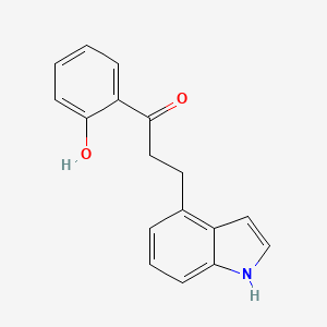 molecular formula C17H15NO2 B8633777 1-(2-Hydroxyphenyl)-3-(1H-indol-4-yl)propan-1-one CAS No. 109920-69-6