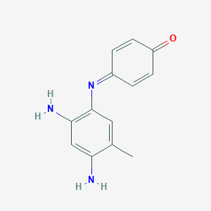 molecular formula C13H13N3O B086338 4-((2,4-Diamino-5-methylphenyl)imino)cyclohexa-2,5-dien-1-one CAS No. 121-23-3