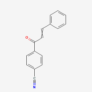 molecular formula C16H11NO B8633813 4-(3-Phenylprop-2-enoyl)benzonitrile 