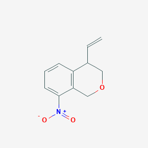 molecular formula C11H11NO3 B8633830 4-ethenyl-8-nitro-3,4-dihydro-1H-isochromene 
