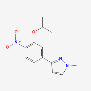 1-methyl-3-[4-nitro-3-(propan-2-yloxy)phenyl]-1H-pyrazole