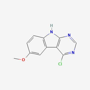 1H-Pyrimido[4,5-b]indole, 4-chloro-6-methoxy-