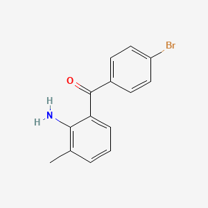 (2-Amino-3-methylphenyl)(4-bromophenyl)methanone
