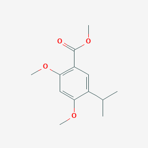 molecular formula C13H18O4 B8633923 Methyl 5-isopropyl-2,4-dimethoxybenzoate 