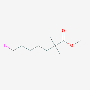 molecular formula C10H19IO2 B8633953 Methyl 7-iodo-2,2-dimethylheptanoate CAS No. 57585-61-2