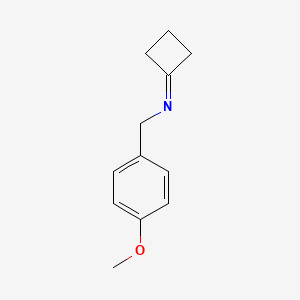 N-cyclobutylidene-1-(4-methoxyphenyl)methanamine