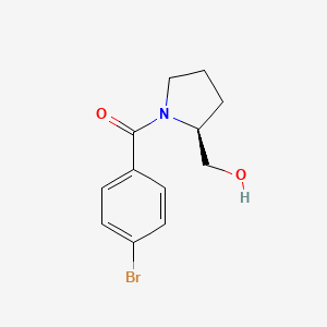 molecular formula C12H14BrNO2 B8633972 (S)-(4-bromophenyl)(2-(hydroxymethyl)pyrrolidin-1-yl)methanone 