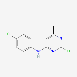 (2-Chloro-6-methyl-pyrimidin-4-yl)-(4-chloro-phenyl)-amine