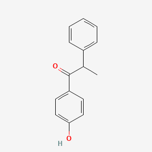 molecular formula C15H14O2 B8634042 1-(4-Hydroxyphenyl)-2-phenylpropan-1-one CAS No. 724-87-8