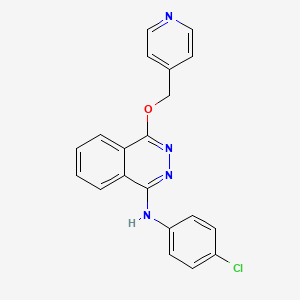 molecular formula C20H15ClN4O B8634048 N-(4-CHLOROPHENYL)-4-(PYRIDIN-4-YLMETHOXY)PHTHALAZIN-1-AMINE CAS No. 212142-09-1
