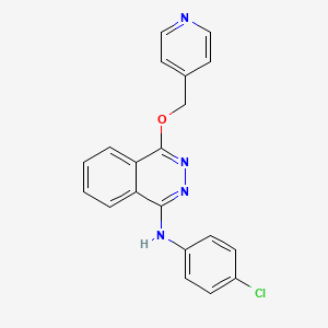 N-(4-Chlorophenyl)-4-[(pyridin-4-yl)methoxy]phthalazin-1-amine