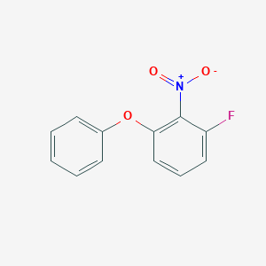 molecular formula C12H8FNO3 B8634096 1-Fluoro-2-nitro-3-phenoxybenzene 