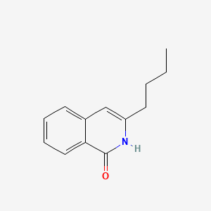 molecular formula C13H15NO B8634139 1(2H)-Isoquinolinone, 3-butyl- CAS No. 132-90-1