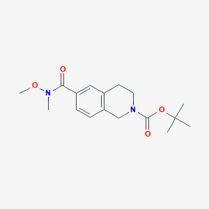 molecular formula C17H24N2O4 B8634146 tert-Butyl 6-(methoxy(methyl)carbamoyl)-3,4-dihydroisoquinoline-2(1H)-carboxylate 