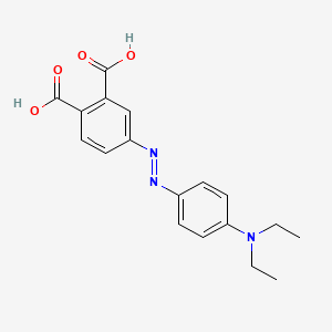 molecular formula C18H19N3O4 B8634191 N,N-diethyl-4(3,4-dicarboxyphenylazo)aniline CAS No. 61776-90-7