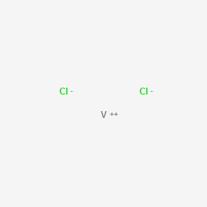 molecular formula Cl2V B086343 Vanadium chloride(VCl2) (6CI,8CI,9CI) CAS No. 10580-52-6