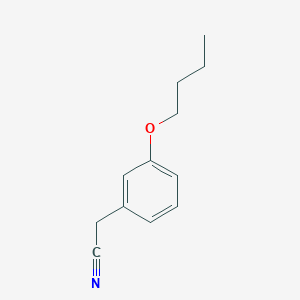 molecular formula C12H15NO B8634303 (3-Butoxyphenyl)acetonitrile CAS No. 74205-57-5
