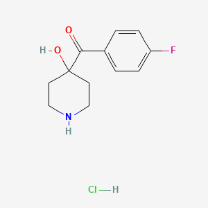 4-(p-FLUOROBENZOYL)-4-HYDROXYPIPERIDINE HYDROCHLORIDE