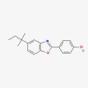 4-[5-(2-Methylbutan-2-yl)-1,3-benzoxazol-2(3H)-ylidene]cyclohexa-2,5-dien-1-one