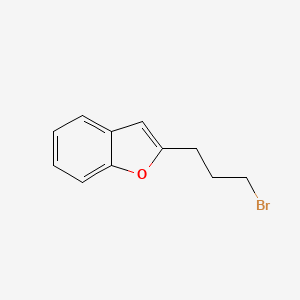 molecular formula C11H11BrO B8634440 3-(Benzofuran-2-yl)-1-bromopropane 