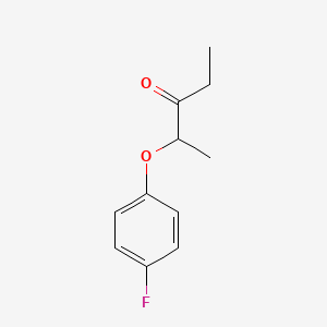 molecular formula C11H13FO2 B8634470 2-(4-Fluorophenoxy)pentan-3-one 