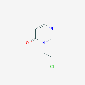 2-(1,6-Dihydro-6-oxopyrimidin-1-yl)ethyl chloride
