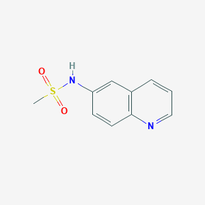 molecular formula C10H10N2O2S B8634498 N-quinolin-6-ylmethanesulfonamide 