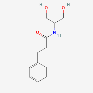 molecular formula C12H17NO3 B8634531 N-(2-hydroxy-1-hydroxymethyl-ethyl)-3-phenyl-propionamide 