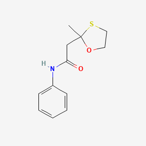 1,3-Oxathiolane-2-acetamide, 2-methyl-N-phenyl-