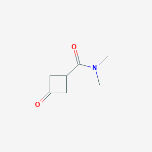 molecular formula C7H11NO2 B8634691 N,N-Dimethyl-3-oxocyclobutanecarboxamide 