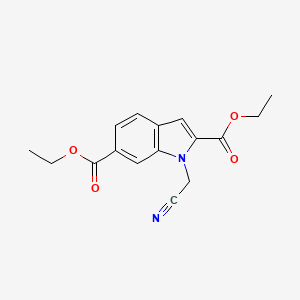 diethyl 1-(cyanomethyl)-1H-indole-2,6-dicarboxylate