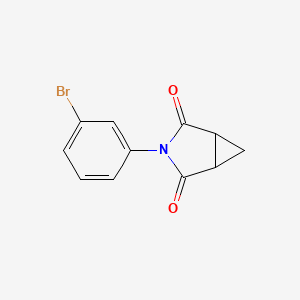 molecular formula C11H8BrNO2 B8634802 3-(3-Bromo-phenyl)-3-aza-bicyclo[3.1.0]hexane-2,4-dione 