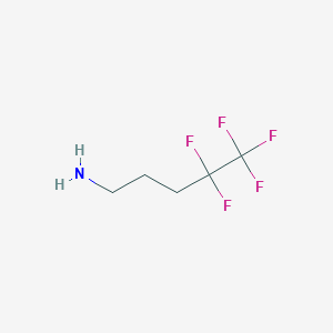 molecular formula C5H8F5N B8634811 4,4,5,5,5-Pentafluoropentylamine 