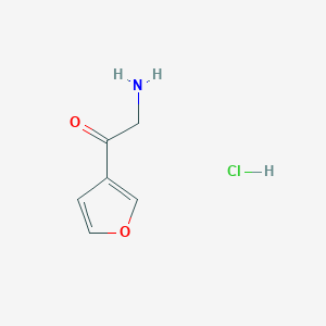 molecular formula C6H8ClNO2 B8634818 (3-Furylcarbonyl)methylamine hydrochloride CAS No. 88352-90-3