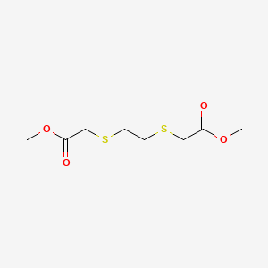 molecular formula C8H14O4S2 B8634830 Methyl 2-[2-(2-methoxy-2-oxoethyl)sulfanylethylsulfanyl]acetate CAS No. 53773-62-9
