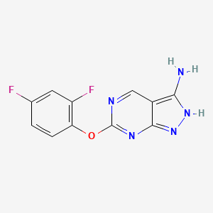 6-(2,4-difluorophenoxy)-2H-pyrazolo[3,4-d]pyrimidin-3-amine