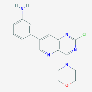 3-(2-Chloro-4-morpholinopyrido[3,2-d]pyrimidin-7-yl)aniline
