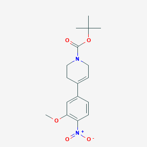 molecular formula C17H22N2O5 B8634930 tert-butyl 4-(3-methoxy-4-nitrophenyl)-3,6-dihydro-2H-pyridine-1-carboxylate CAS No. 1233145-65-7