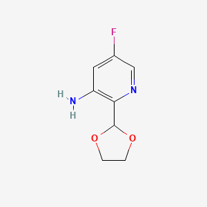 2-(1,3-Dioxolan-2-yl)-5-fluoropyridin-3-amine