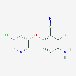 5-(4-Amino-2-cyano-3-bromophenoxy)-3-chloropyridine