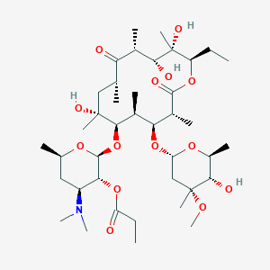 molecular formula C40H71NO14 B086350 Erythromycin propionate CAS No. 134-36-1