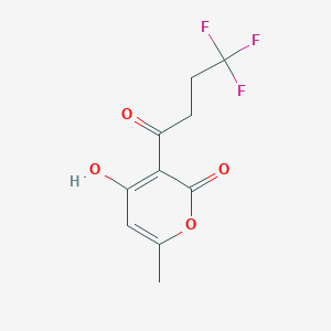 4-Hydroxy-6-methyl-3-(4,4,4-trifluorobutanoyl)-2H-pyran-2-one