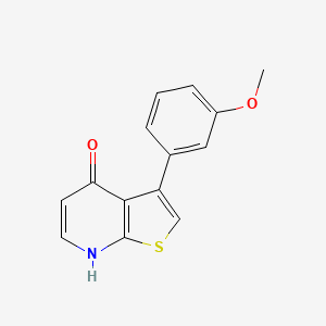 molecular formula C14H11NO2S B8635024 3-[3-(Methyloxy)phenyl]thieno[2,3-b]pyridin-4(7H)-one 