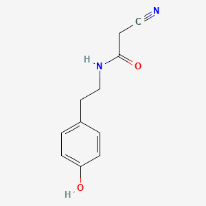 2-cyano-N-[2-(4-hydroxy-phenyl)-ethyl]-acetamide